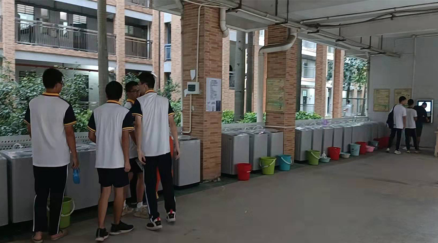 好評(píng)續(xù)單！江門一中學(xué)校持續(xù)追加共享洗衣機(jī)！