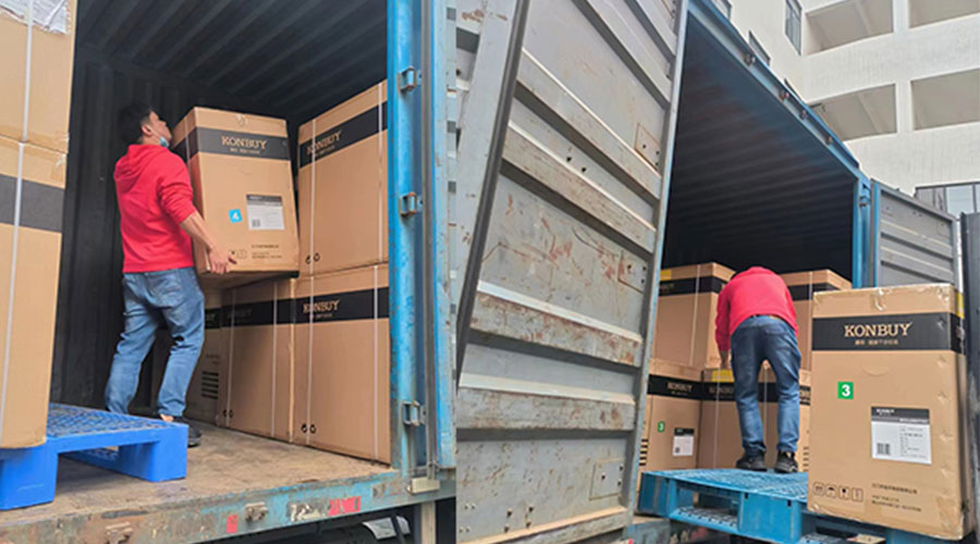 整裝待發(fā)！客戶50臺衣物烘干機(jī)裝柜完畢