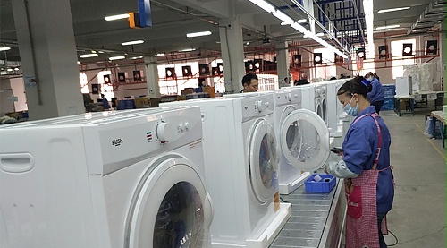 年底繁忙！金環(huán)電器全力保障英國(guó)Argos客戶(hù)滾筒干衣機(jī)生產(chǎn)